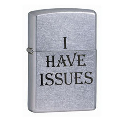 I Have Issues in Street Chrome Lighter